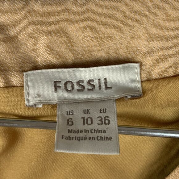 Fossil Silk Blend Striped Sheath Sleeveless Dress Size 6 - Picture 8 of 10